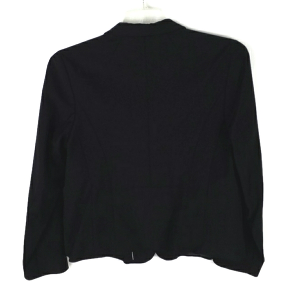 Talbots Black Wool Blend Long Sleeve Two Button Blazer Jacket Womens 12P NWT - Picture 13 of 15